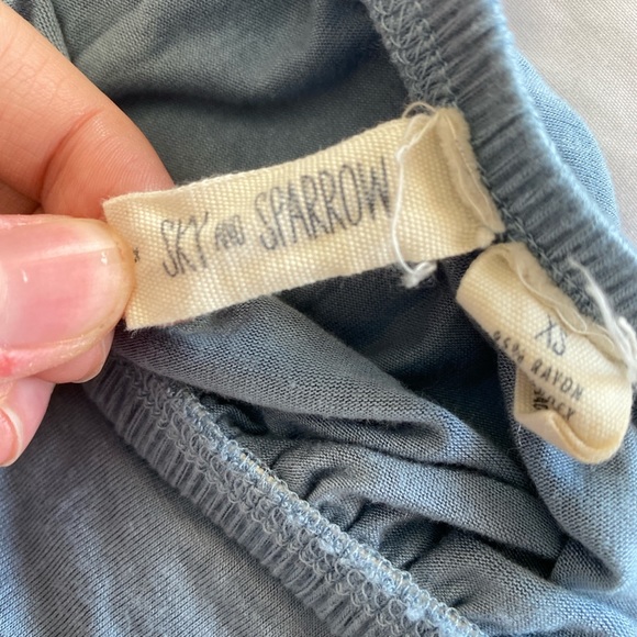 light blue off the shoulder crop top from tillys - Picture 3 of 3